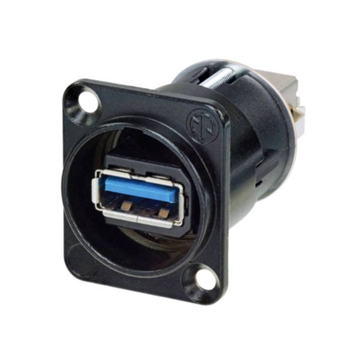 Produktbild: Reversible USB-Durchf&uuml;hrung 3.0 Buchse, Einbau Durchf&uuml;hrung NAUSB3-B Neutrik Inhalt: 1 St.