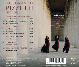 Produktbild: Trio Hermes/Bassetti/Giglio/Pulsoni: Pizzetti:Piano Trio,Wor