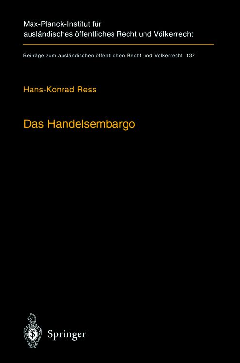 Produktbild: Das Handelsembargo