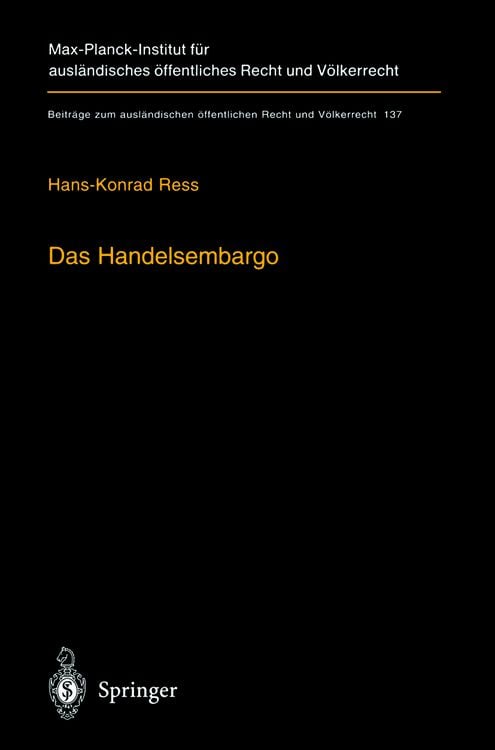 Produktbild: Das Handelsembargo