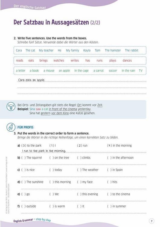 Produktbild: English Grammar &ndash; step by step
