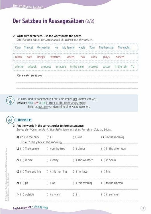 Produktbild: English Grammar &ndash; step by step