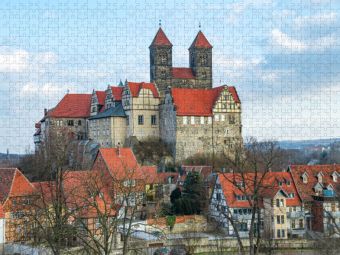 Produktbild: CALVENDO Puzzle Ein Motiv aus dem Kalender Altstadt Quedlinburg | 1000 Teile Lege-Gr&ouml;&szlig;e 64x48cm Foto-Puzzle f&uuml;r gl&uuml;ckliche Stunden