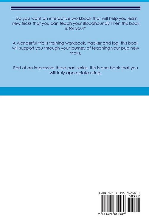 Produktbild: Bloodhound Tricks Training Bloodhound Tricks & Games Training Tracker & Workbook. Includes
