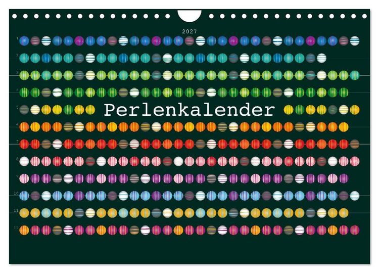 Produktbild: Perlenkalender (Wandkalender 2027 DIN A4 quer), CALVENDO Monatskalender