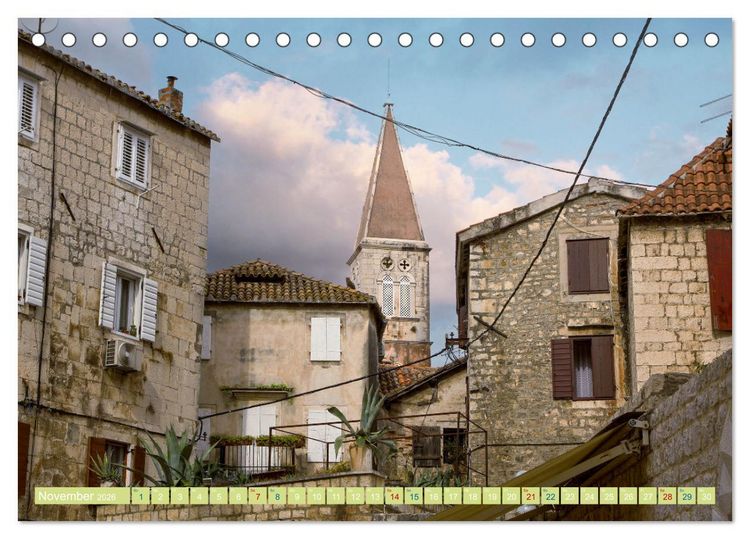 Produktbild: Trogir - Wundervolles historisches Juwel an der Adria (Tischkalender 2026 DIN A5 quer), CALVENDO Monatskalender
