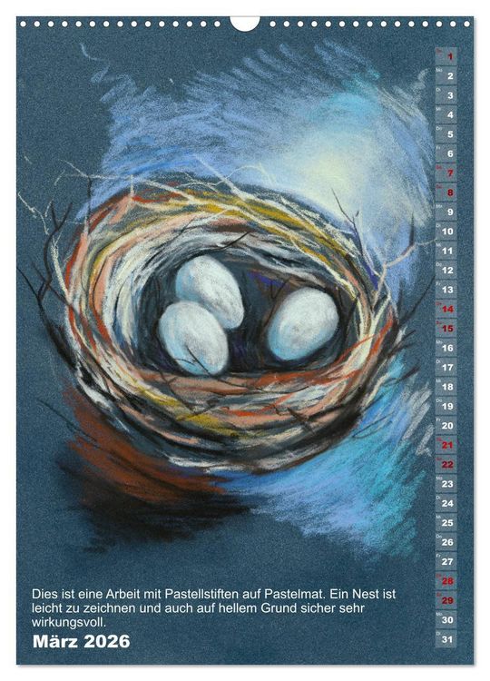 Produktbild: Mal mal mit Stiften (Wandkalender 2026 DIN A3 hoch), CALVENDO Monatskalender