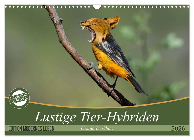 Produktbild: Lustige Tier-Hybriden (Wandkalender 2026 DIN A3 quer), CALVENDO Monatskalender