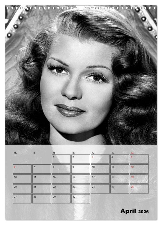 Produktbild: Filmstars der goldenen Leinwandjahre (Wandkalender 2026 DIN A3 hoch), CALVENDO Monatskalender