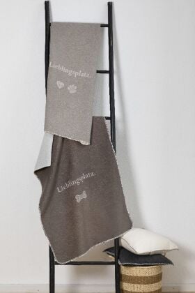 Produktbild: Fussenegger Haustierdecke "Lieblingsplatz" Katze rauch