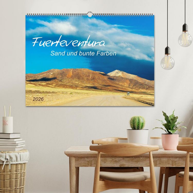 Produktbild: Fuerteventura Sand und bunte Farben (Wandkalender 2026 DIN A2 quer), CALVENDO Monatskalender