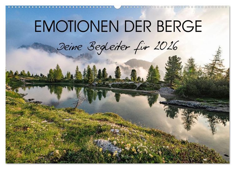 Produktbild: Emotionen der Berge (Wandkalender 2026 DIN A2 quer), CALVENDO Monatskalender