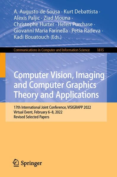 Produktbild: Computer Vision, Imaging and Computer Graphics Theory and Applications