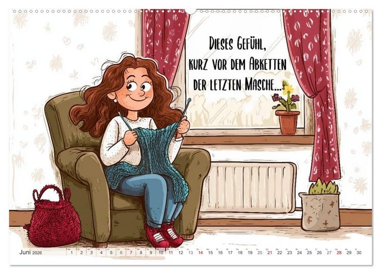 Produktbild: Wollfieber (Wandkalender 2026 DIN A2 quer), CALVENDO Monatskalender