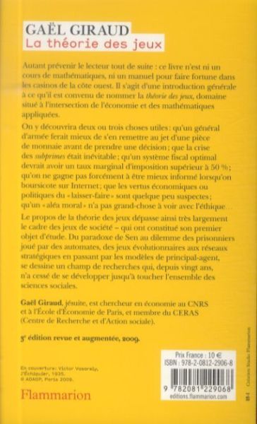 Produktbild: La th&eacute;orie des jeux