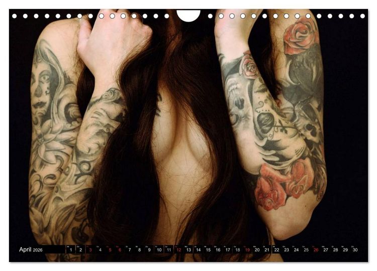 Produktbild: K&ouml;rperkult Tattoo (Wandkalender 2026 DIN A4 quer), CALVENDO Monatskalender