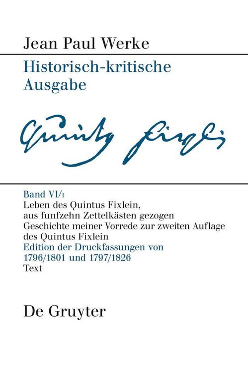Produktbild: Leben des Quintus Fixlein, aus funfzehn Zettelk&auml;sten gezogen