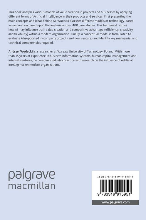 Produktbild: Artificial Intelligence in Value Creation