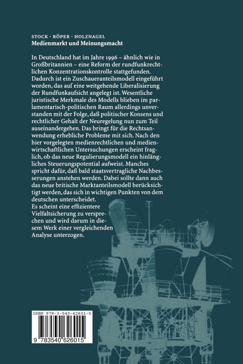 Produktbild: Medienmarkt und Meinungsmacht