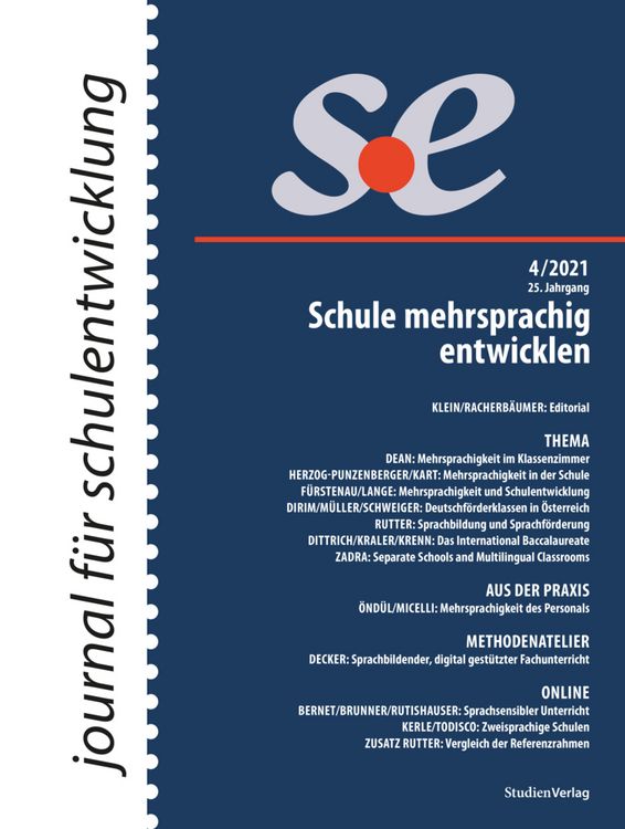 Produktbild: Journal f&uuml;r schulentwicklung 4/2021