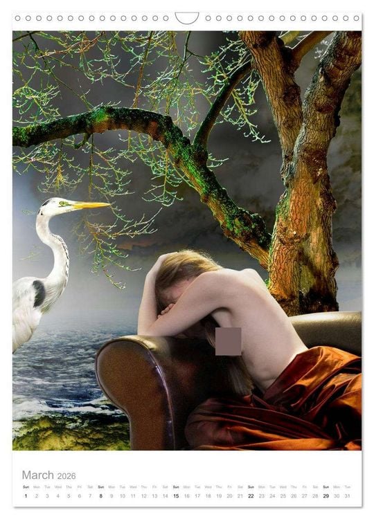Produktbild: An Erotic Expedition to the World of Female Reveries (Wall Calendar 2026 DIN A3 portrait), CALVENDO 12 Month Wall Calendar