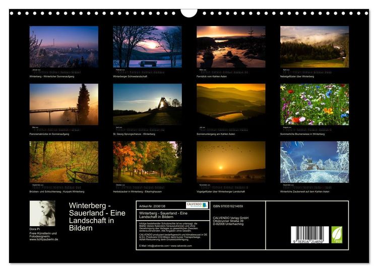 Produktbild: Winterberg - Sauerland - Eine Landschaft in Bildern (Wandkalender 2026 DIN A3 quer), CALVENDO Monatskalender