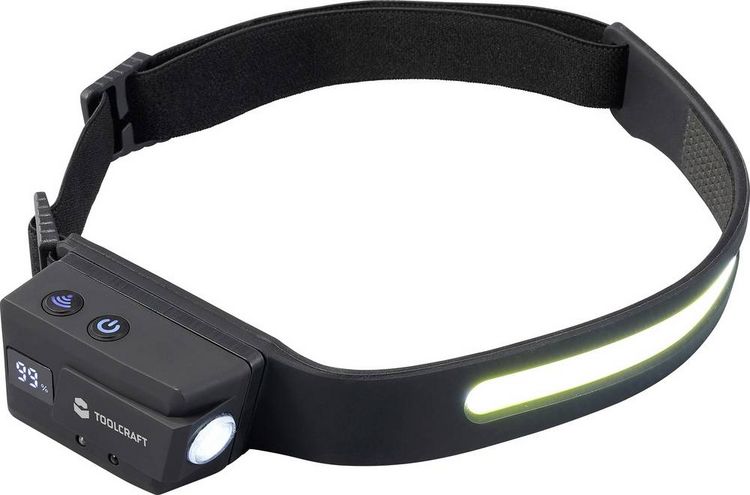 Produktbild: TOOLCRAFT COB LED Stirnlampe Li-Ionen Akkus 320lm 8h TO-10211664