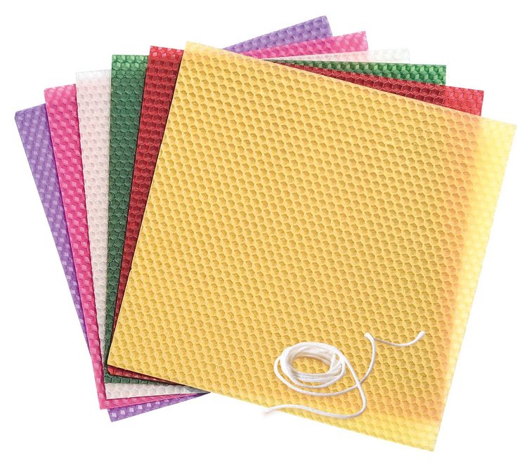 Produktbild: PEBARO WACHS-SET 3 - Bienenwaben-Kerzenbastelset BUNT