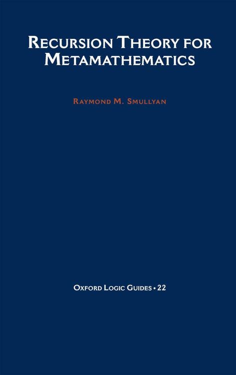 Produktbild: Recursion Theory for Metamathematics