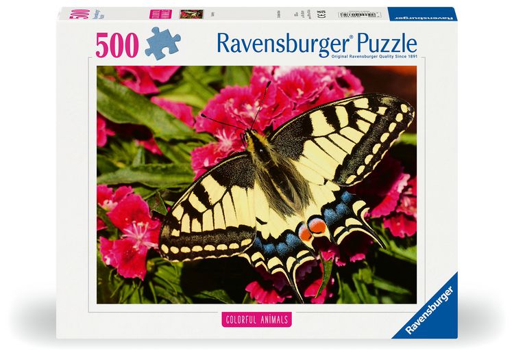 Produktbild: Erwachsenenpuzzle "Colorful Animals" 500 Teile - Schmetterling