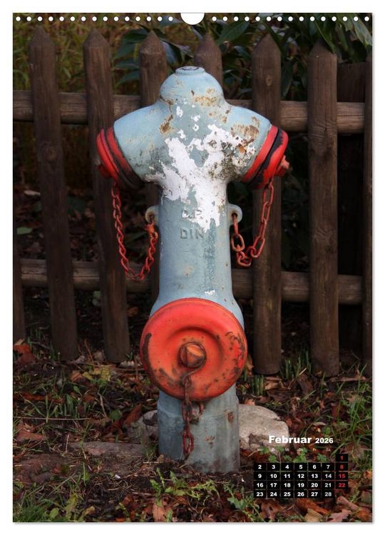 Produktbild: Nostalgie Hydranten (Wandkalender 2026 DIN A3 hoch), CALVENDO Monatskalender