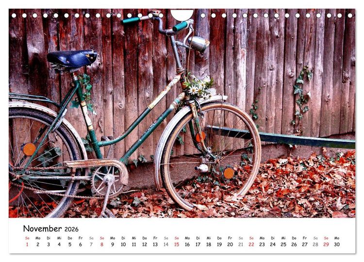 Produktbild: Velomantisch - Radimpressionen (Wandkalender 2026 DIN A4 quer), CALVENDO Monatskalender