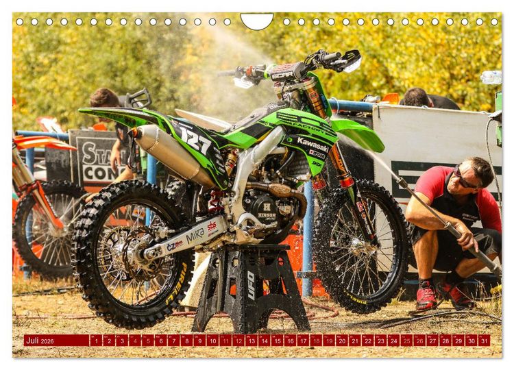 Produktbild: Dirtbikes - pure technique (Wandkalender 2026 DIN A4 quer), CALVENDO Monatskalender