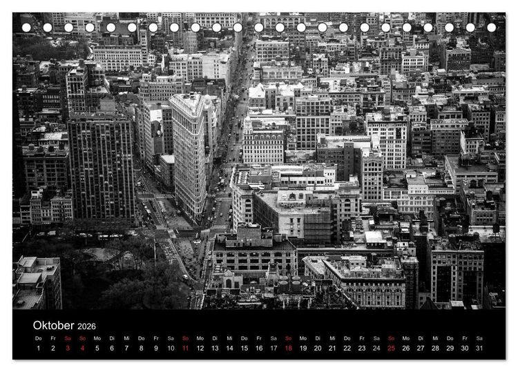 Produktbild: New York 2026 (Tischkalender 2026 DIN A5 quer), CALVENDO Monatskalender
