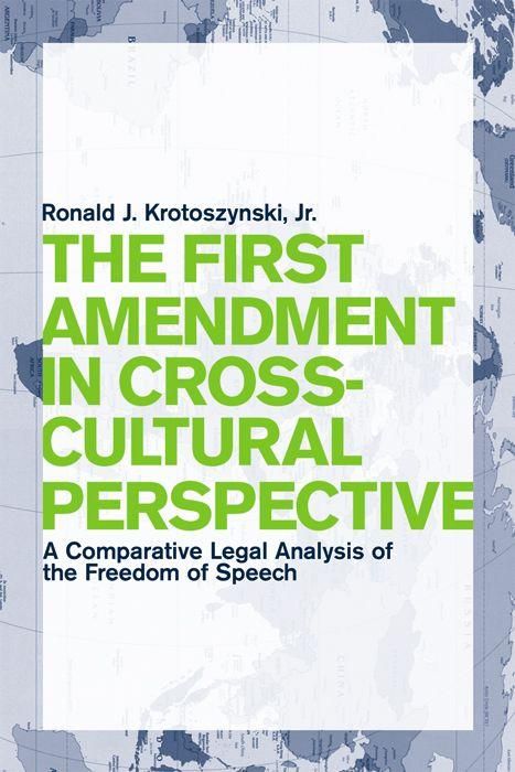 Produktbild: The First Amendment in Cross-Cultural Perspective