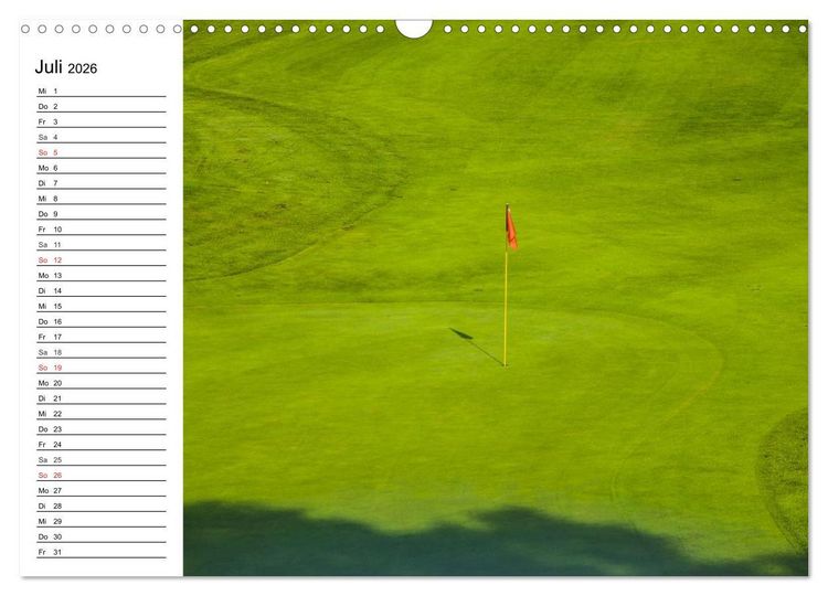 Produktbild: Abenteuer Golfspielen. Impressionen (Wandkalender 2026 DIN A3 quer), CALVENDO Monatskalender