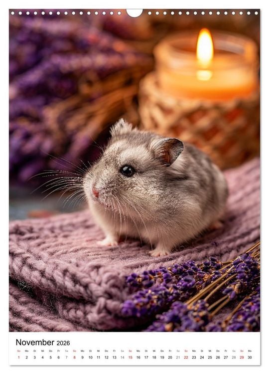 Produktbild: Hamster - s&uuml;&szlig;e Tiere zum Verlieben (Wandkalender 2026 DIN A3 hoch), CALVENDO Monatskalender