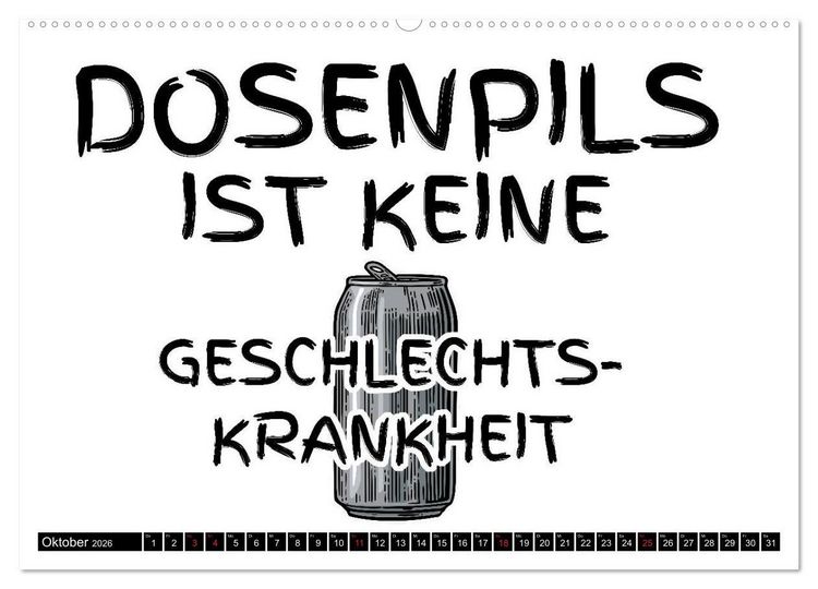 Produktbild: Bier - Lustige Spr&uuml;che und Grafiken (hochwertiger Premium Wandkalender 2026 DIN A2 quer), Kunstdruck in Hochglanz