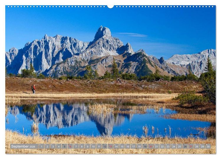 Produktbild: Die Bischofsm&uuml;tze im sch&ouml;nen Salzburger Land (hochwertiger Premium Wandkalender 2026 DIN A2 quer), Kunstdruck in Hochglanz