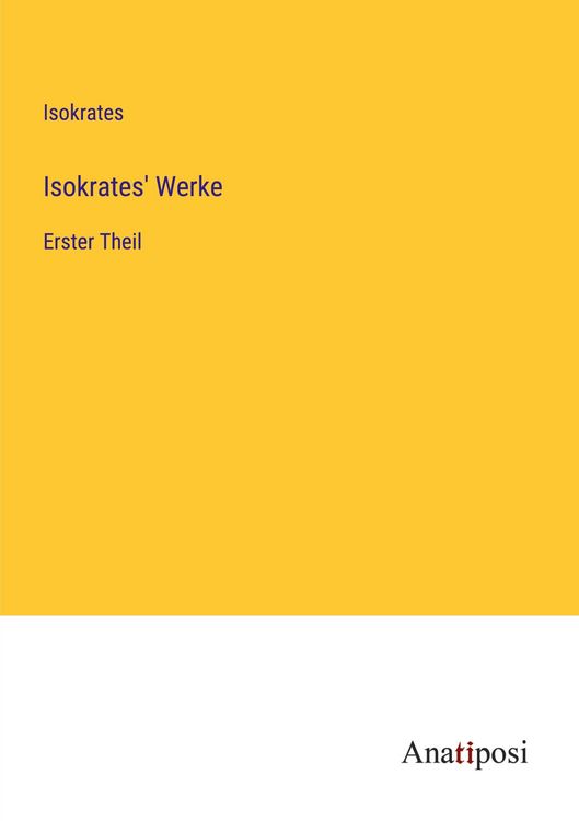 Produktbild: Isokrates' Werke