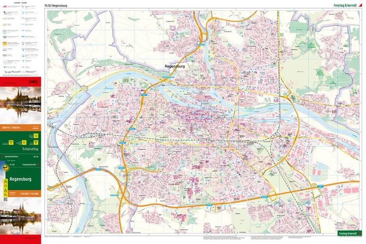 Produktbild: freytag & berndt Stadtplan Regensburg 1:14.000