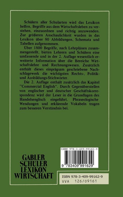 Produktbild: Sch&uuml;lerlexikon Wirtschaft