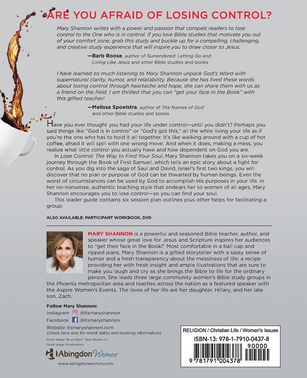 Produktbild: Lose Control - Women's Bible Study Leader Guide