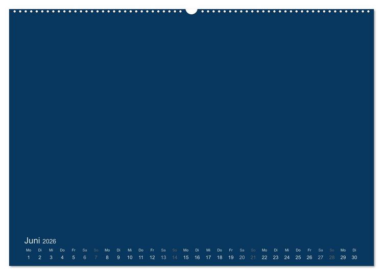 Produktbild: Bastelkalender - Dunkelblau (Wandkalender 2026 DIN A2 quer), CALVENDO Monatskalender