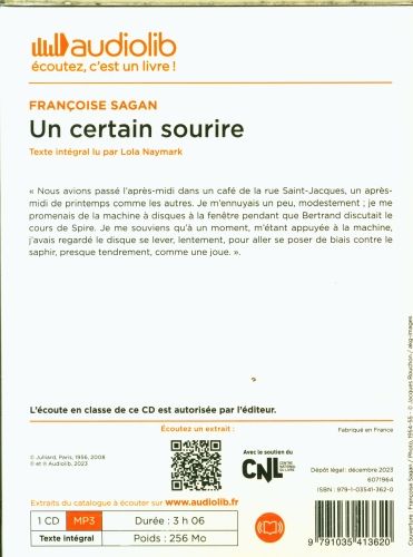 Produktbild: Un certain sourire