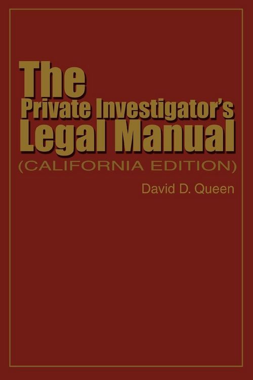 Produktbild: The Private Investigator's Legal Manual