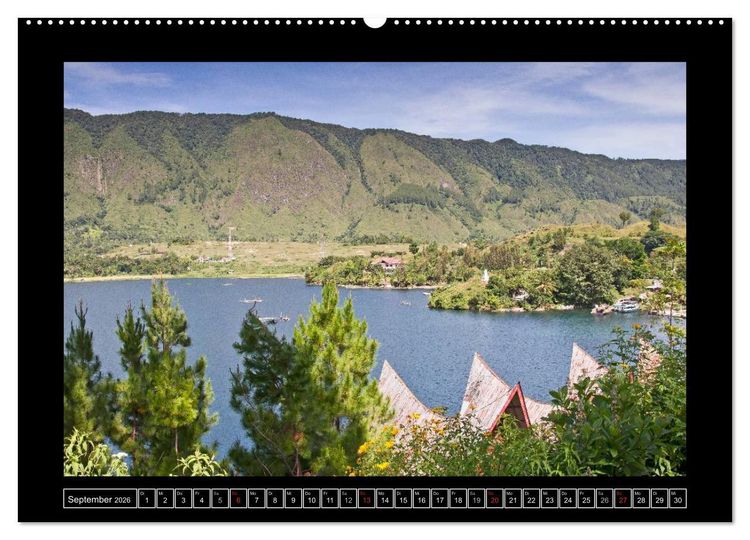 Produktbild: Sumatra &ndash; Architektur und Landschaft (hochwertiger Premium Wandkalender 2026 DIN A2 quer), Kunstdruck in Hochglanz