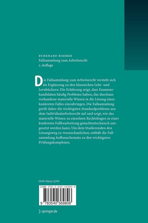 Produktbild: Fallsammlung zum Arbeitsrecht