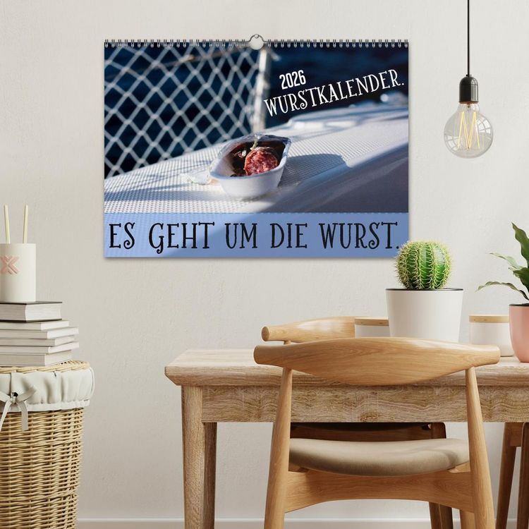 Produktbild: Wurstkalender. Es geht um die Wurst. (Wandkalender 2026 DIN A3 quer), CALVENDO Monatskalender