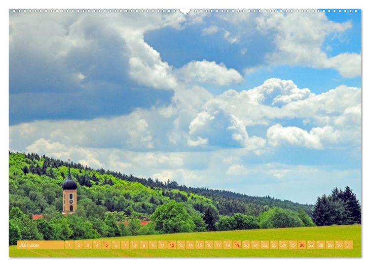 Produktbild: Kirchturmspitzen (hochwertiger Premium Wandkalender 2026 DIN A2 quer), Kunstdruck in Hochglanz